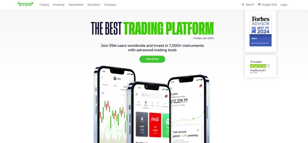 eToro Social Trading Platform Review 2025