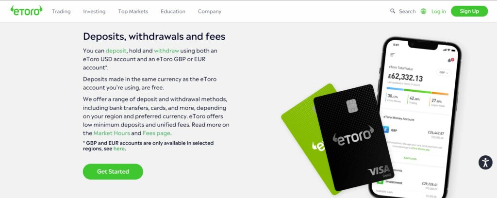 Deposits and Withdrawals