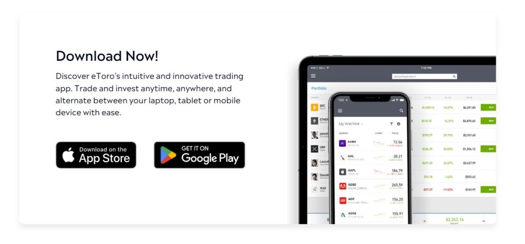 eToro Mobile App