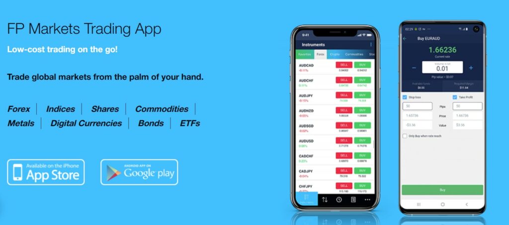 FP Markets Mobile Trading App