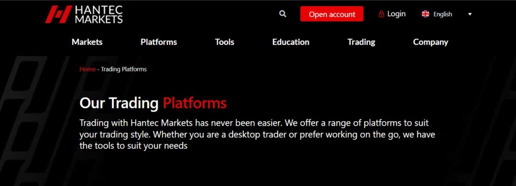 Available Trading Platforms