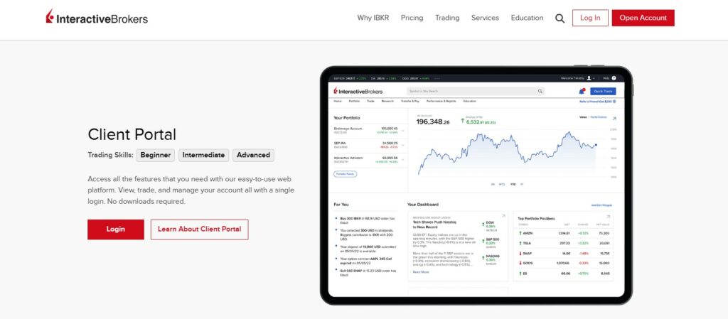 Client Portal Web Trading