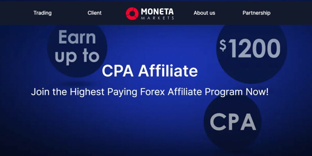 Moneta Markets Affiliate Program