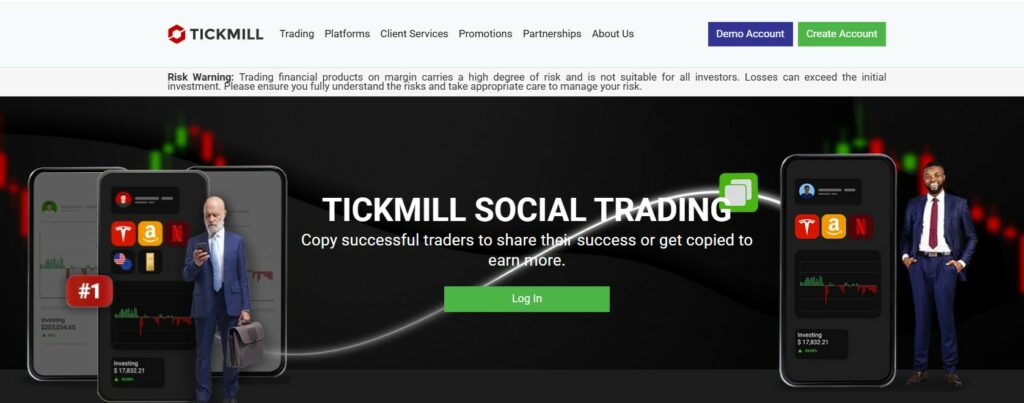 Social and Copy Trading on Tickmill