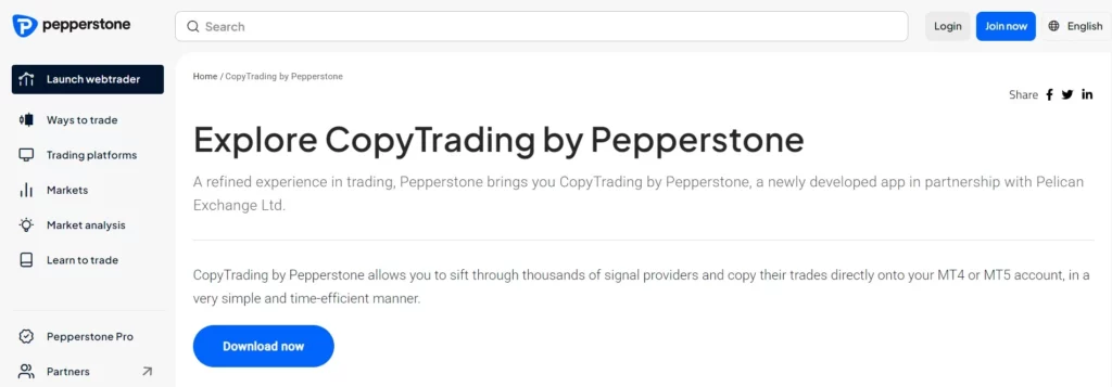 Pepperstone – Best for Advanced Copy Trading Tools