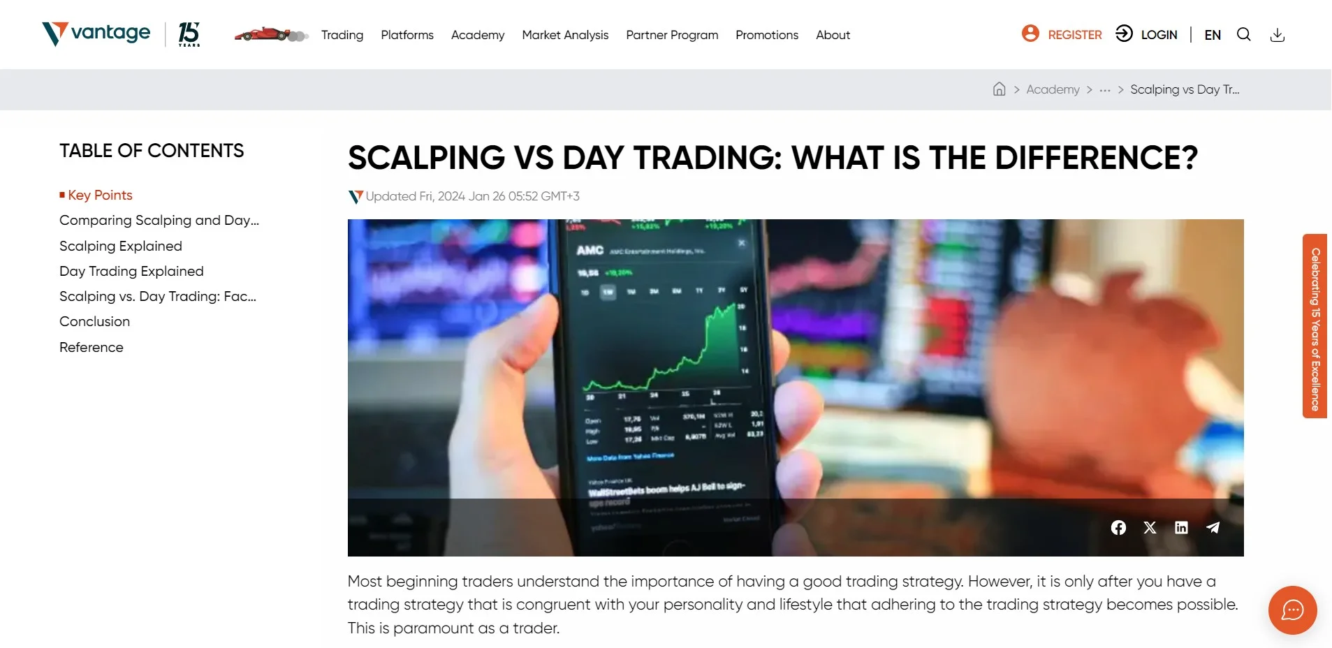 Vantage Best for Professional Scalpers