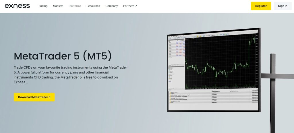 Exness: High Leverage MT5 Trading Options