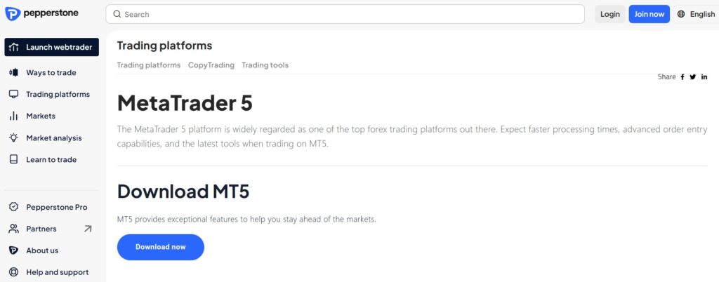 Pepperstone: Professional MT5 Setup for CFD Traders