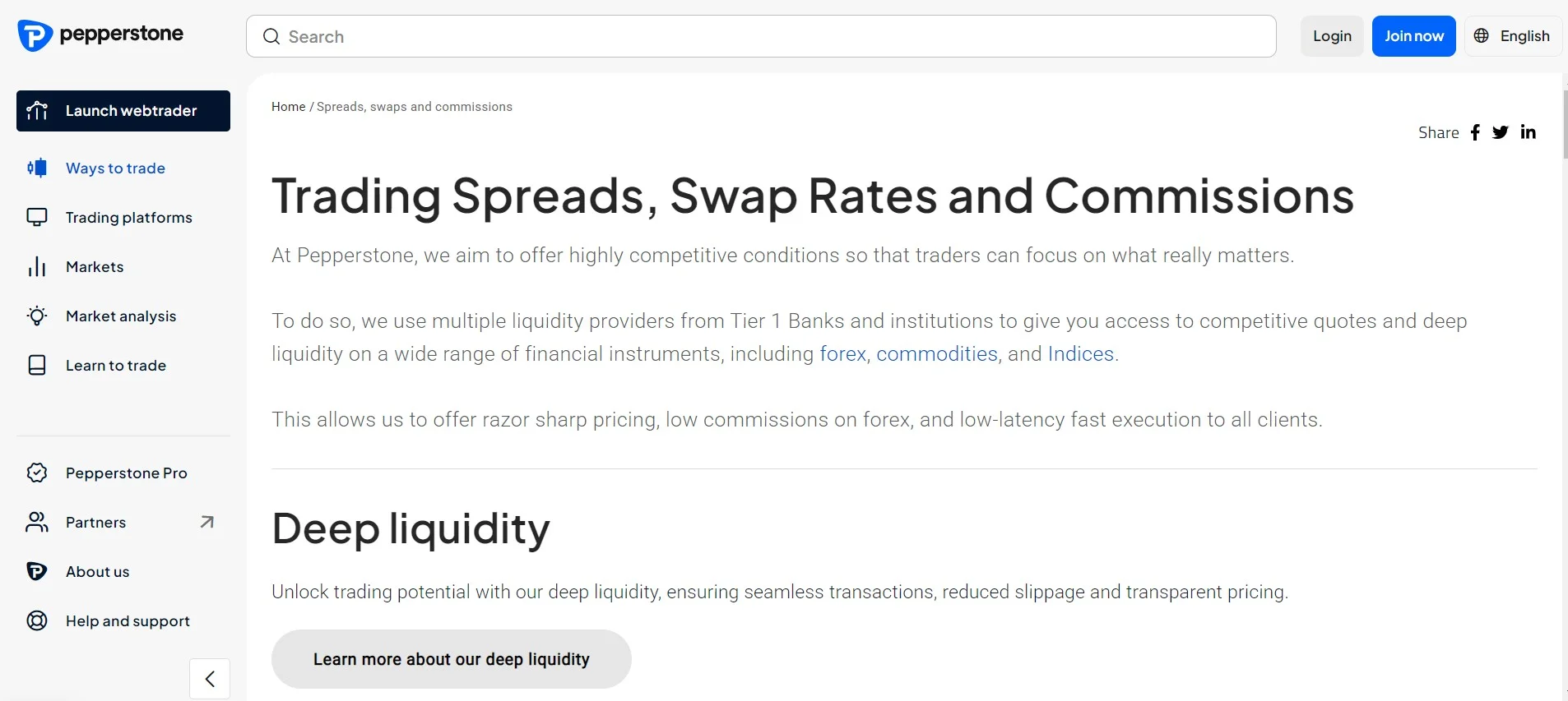 Best for Forex Scalping with Low Spreads: Pepperstone